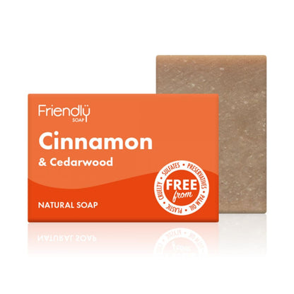 Cinnamon & Cedarwood Soap 95g - Friendly Soap - Bar Soap - Eco Natural Products