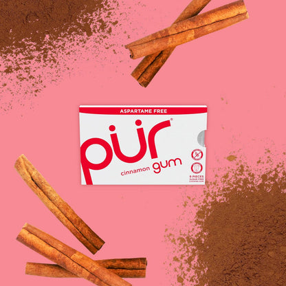 Cinnamon Gum Blister Pack 9 Pieces - Pur - Gum - Eco Natural Products
