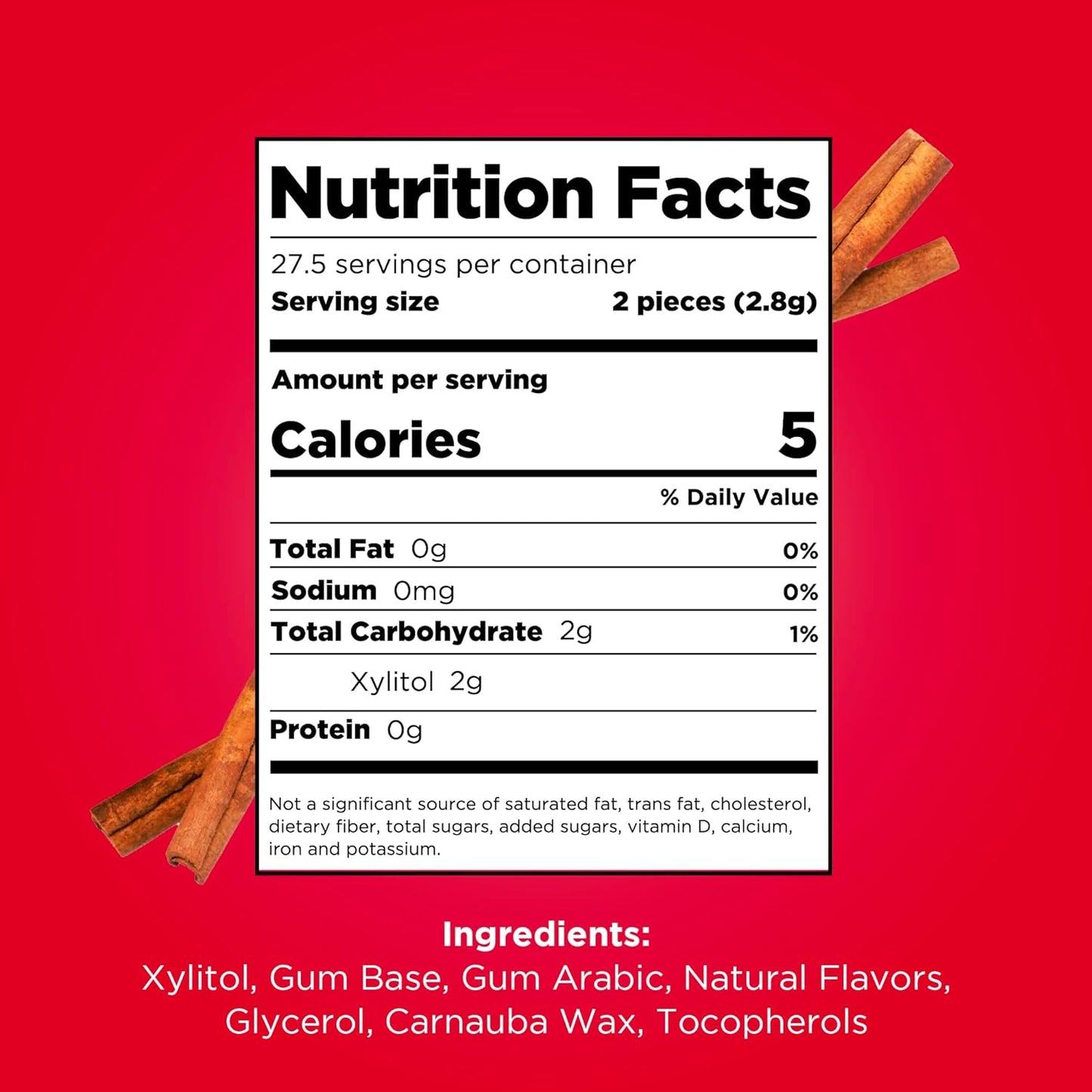 Cinnamon Gum Blister Pack 9 Pieces - Pur - Gum - Eco Natural Products