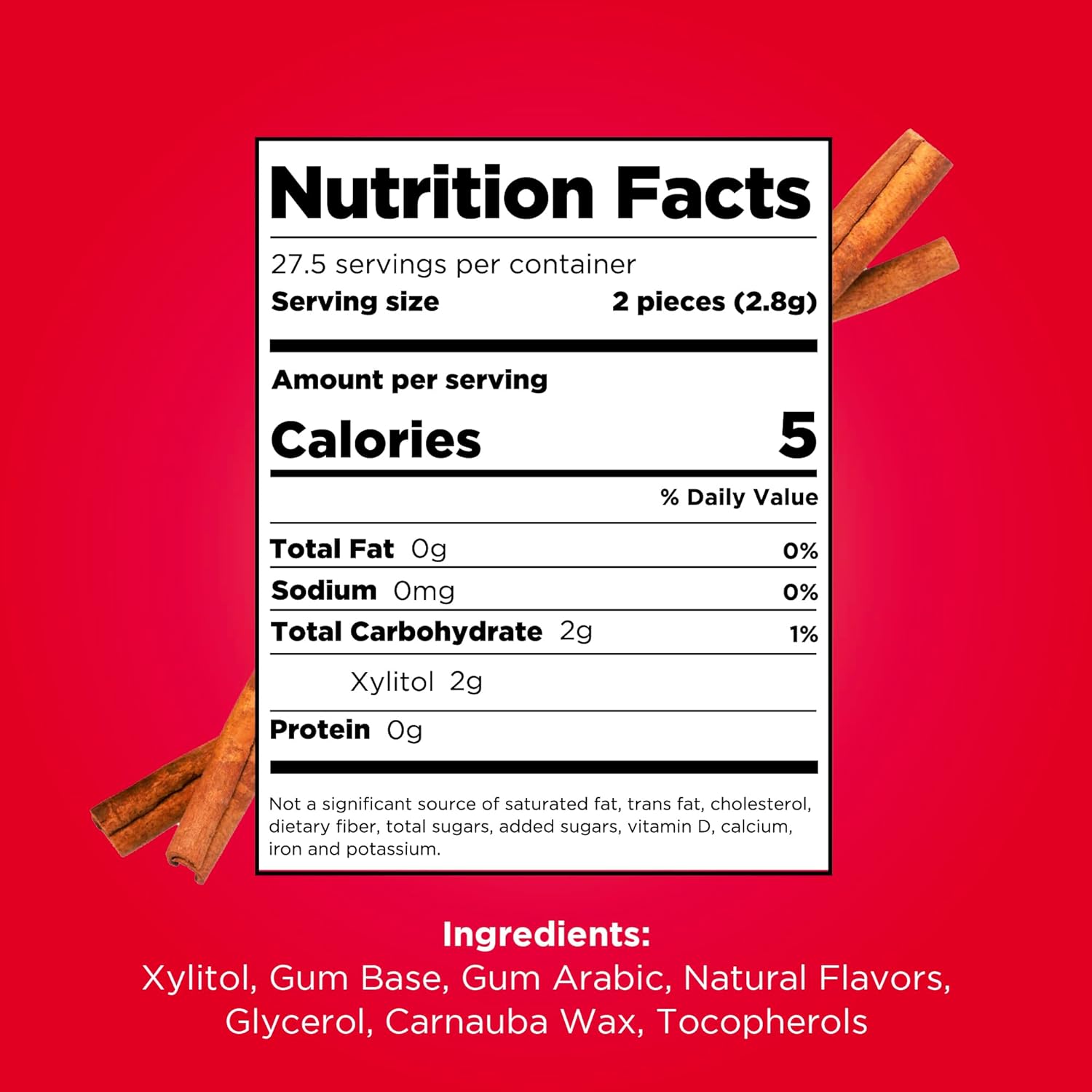 Cinnamon Gum Blister Pack 9 Pieces - Pur - Gum - Eco Natural Products