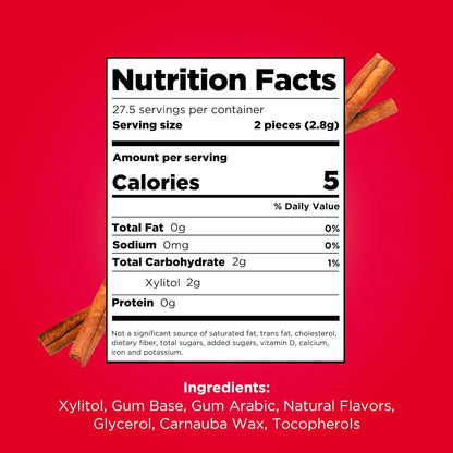 Cinnamon Gum Blister Pack 9 Pieces - Pur - Gum - Eco Natural Products