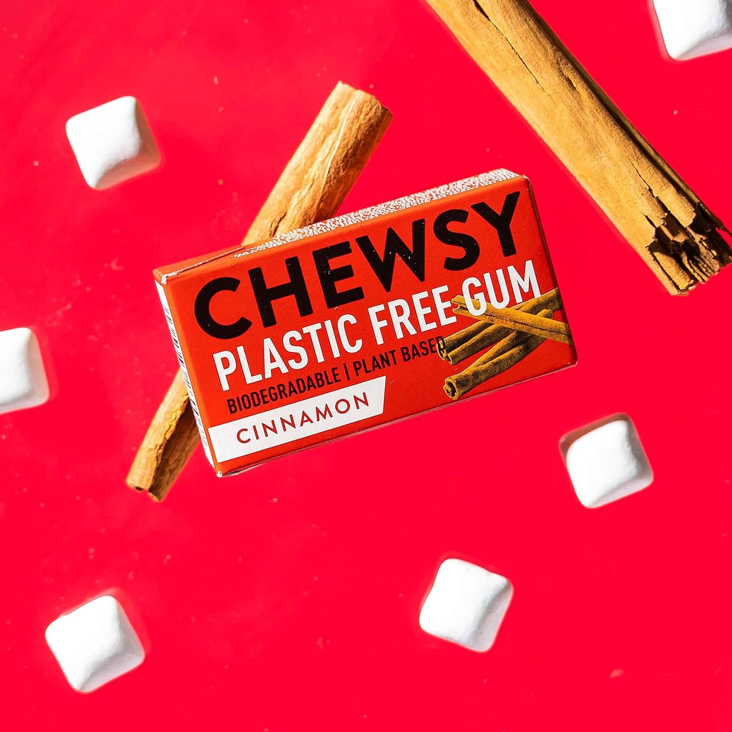 Cinnamon Plant - based Plastic - free Gum 15g - Chewsy - Gum - Eco Natural Products