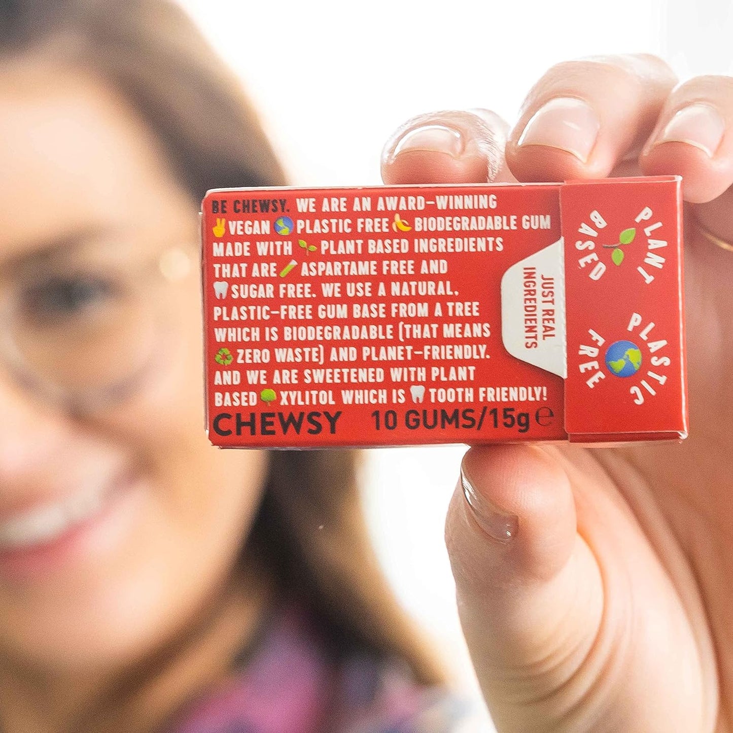 Cinnamon Plant - based Plastic - free Gum 15g - Chewsy - Gum - Eco Natural Products