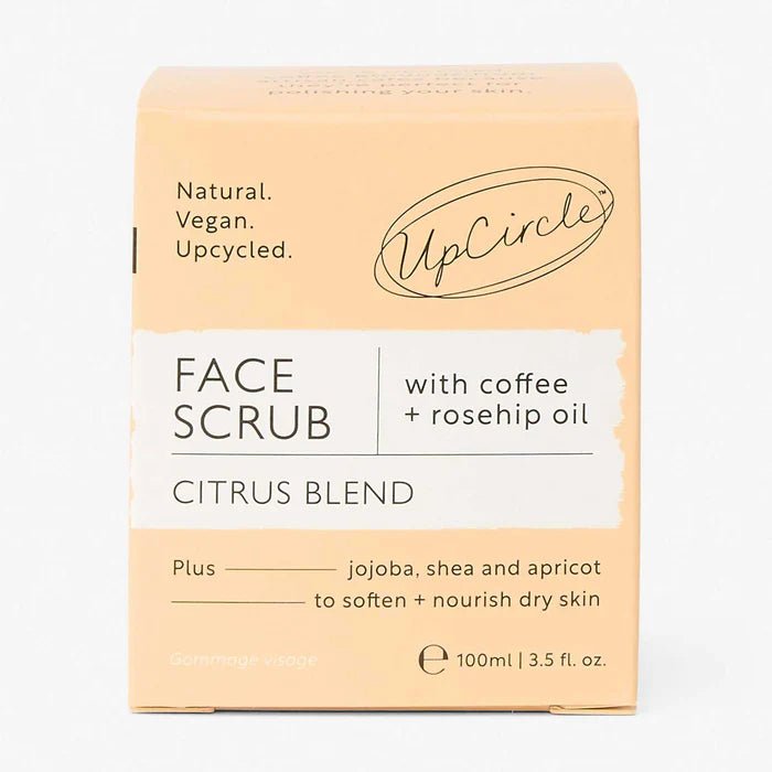 Citrus Blend Coffee Face Scrub 100ml - Eco Natural Products - Up Circle - Face Scrubs