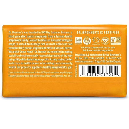 Citrus Pure - Castile Bar Soap 140g - Dr. Bronner - Bar Soap - Eco Natural Products
