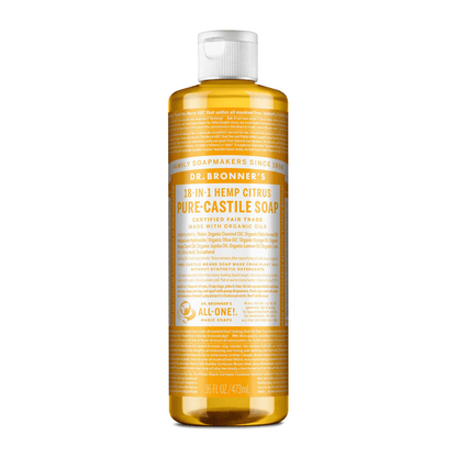 Citrus Pure - Castile Liquid Soap 473ml - Dr. Bronner - Liquid Soap - Eco Natural Products