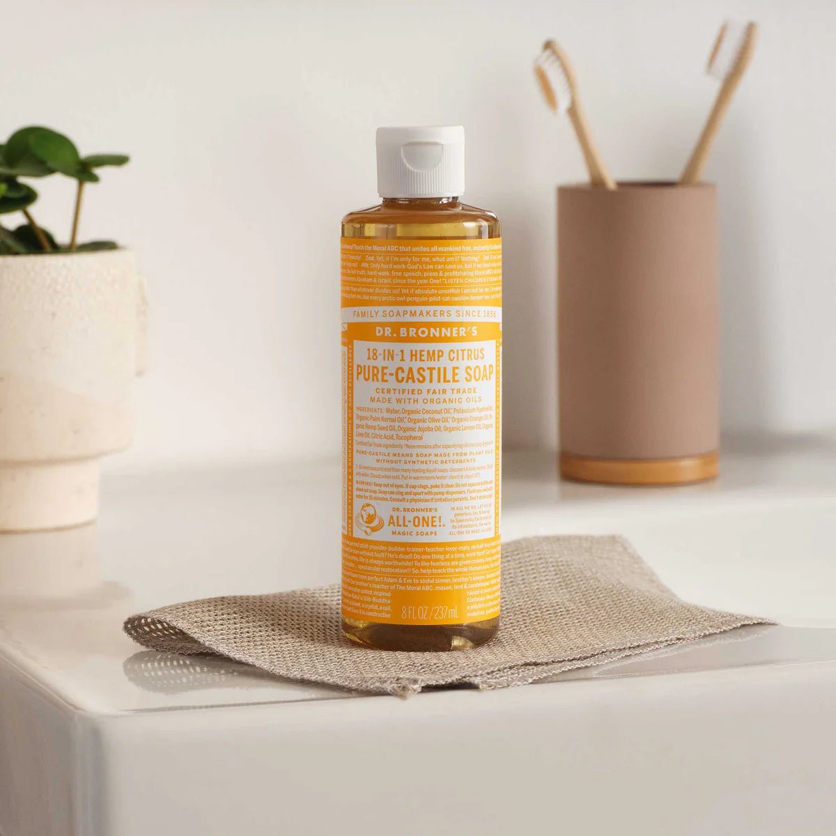 Citrus Pure - Castile Liquid Soap 60ml 237ml - Dr. Bronner - Liquid Soap - Eco Natural Products