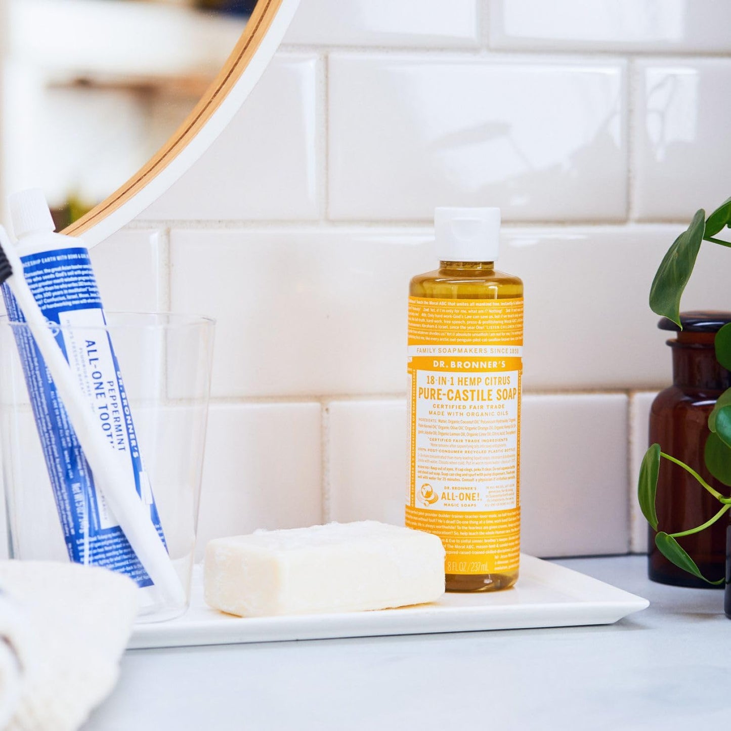 Citrus Pure - Castile Liquid Soap 60ml 237ml - Dr. Bronner - Liquid Soap - Eco Natural Products