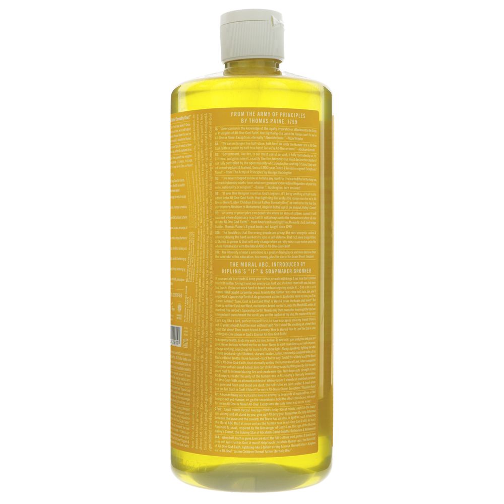 Citrus Pure - Castile Liquid Soap 946ml - Eco Natural Products - Dr. Bronner - Liquid Soap