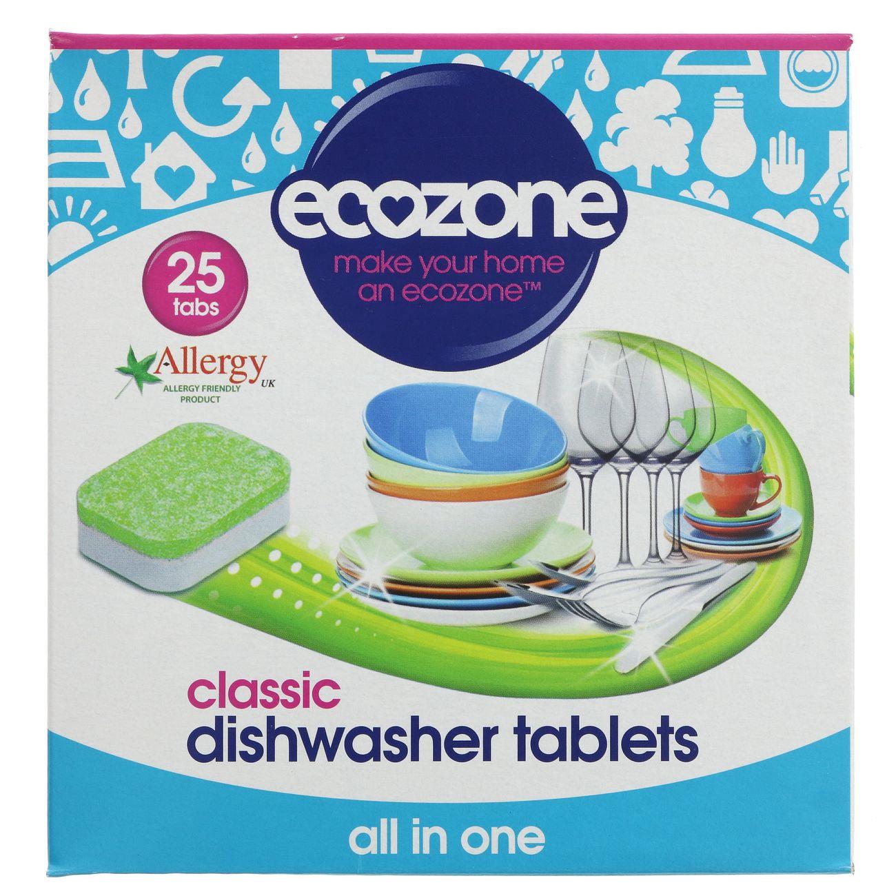 Classic Dishwasher 25 Tablets - Ecozone - Eco Natural Products