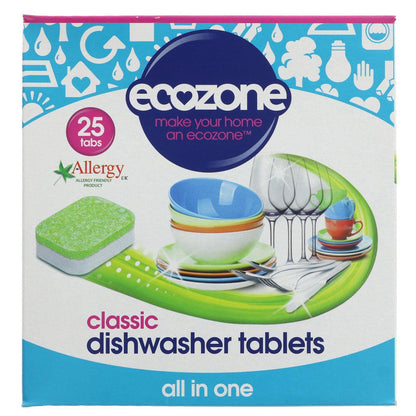 Classic Dishwasher 25 Tablets - Ecozone - Eco Natural Products