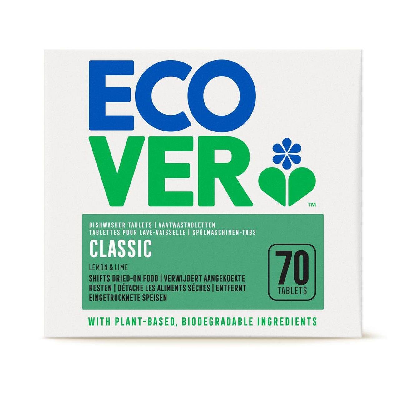 Classic Dishwasher 70 Tablets - Eco Natural Products - Ecover - Dishwasher tablets