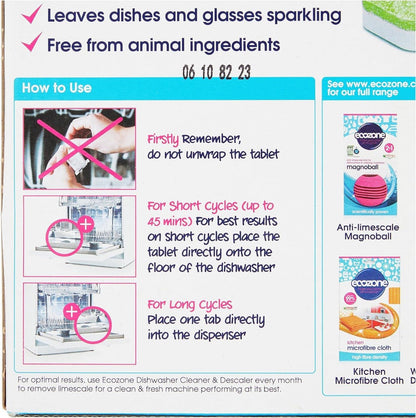 Classic Dishwasher 72 Tablets - Ecozone - Eco Natural Products