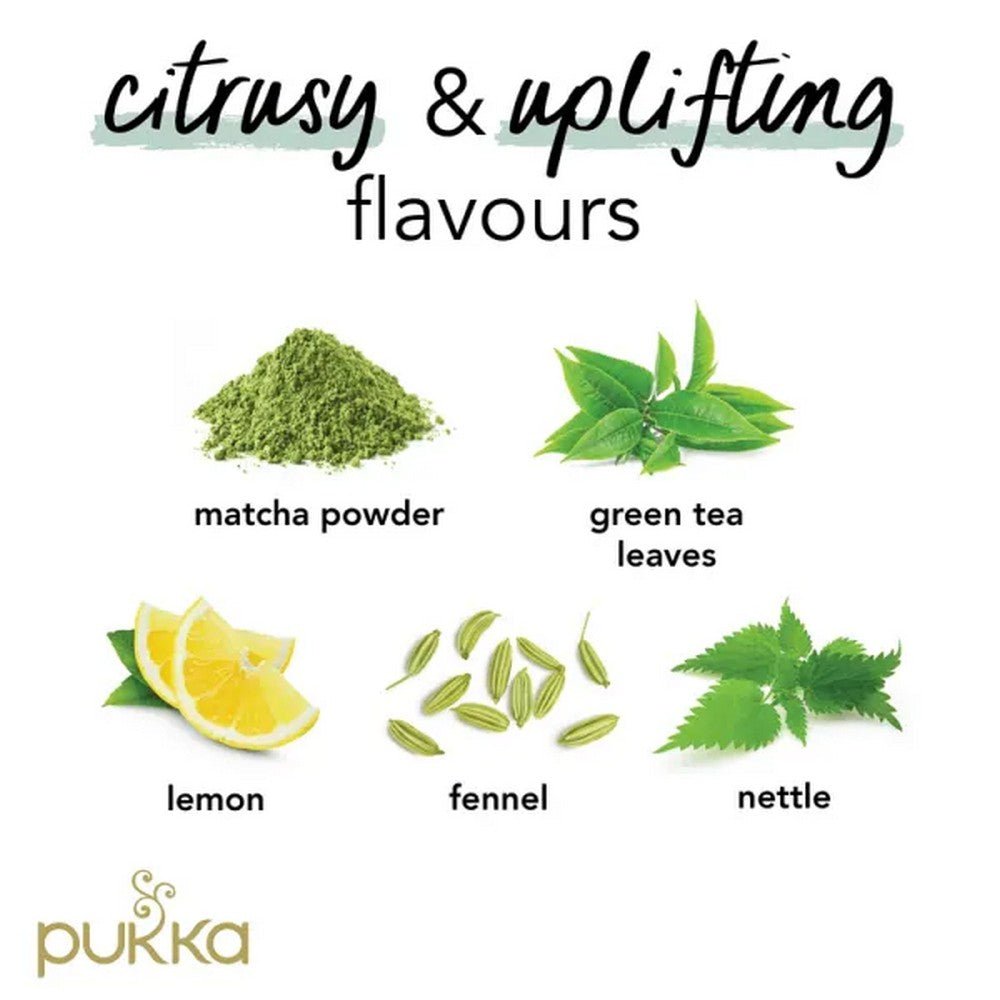 Clean Matcha Green Tea 20 Sachets - Pukka Herbs - Herbal tea - Eco Natural Products