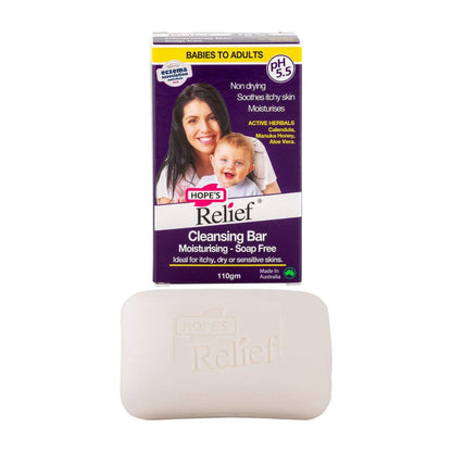 Cleansing Bar (Soap Free) with Calendula Manuka Aloe 110g - Hopes Relief - Cleansing Bar - Eco Natural Products