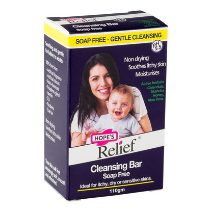 Cleansing Bar (Soap Free) with Calendula Manuka Aloe 110g - Hopes Relief - Cleansing Bar - Eco Natural Products