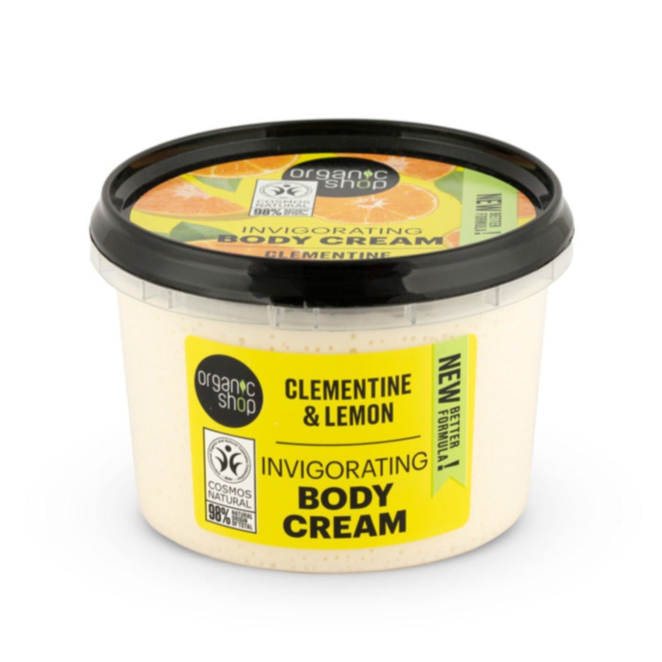 Clementine and Lemon Invigorating Body Cream 250ml - Eco Natural Products - Organic Shop - Body Cream