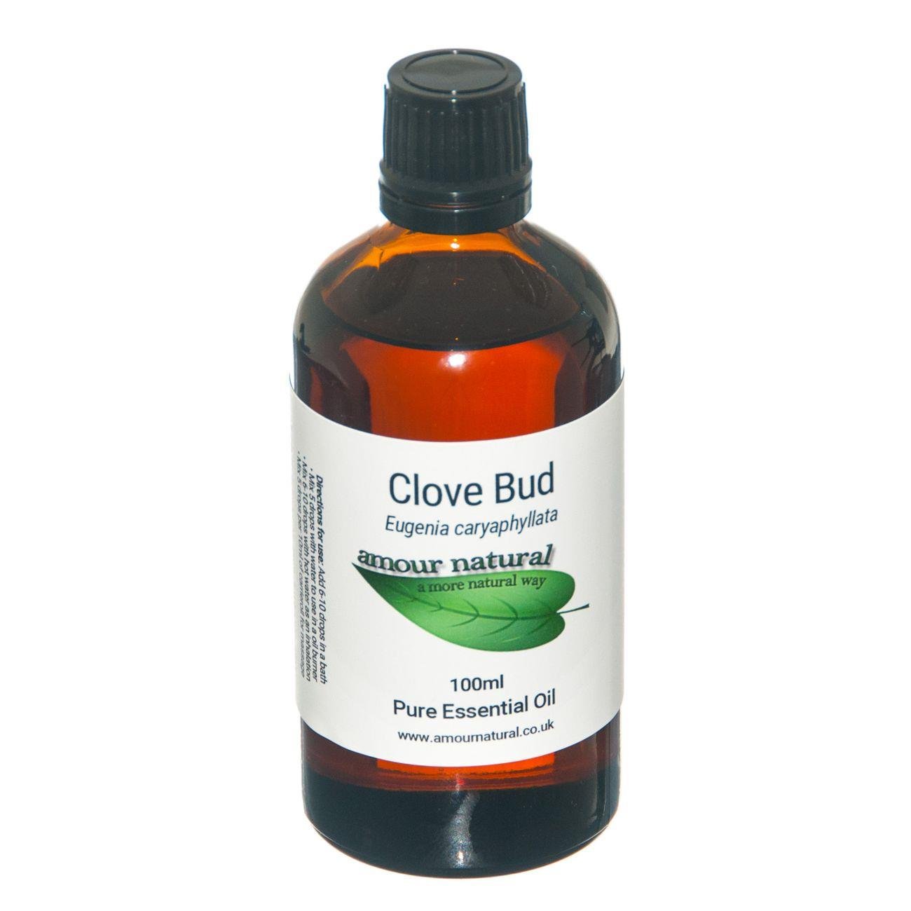 Clove Bud Essential Oil 100ml - Amour Natural - Massage Oil - Eco Natural Products