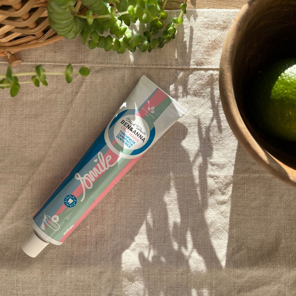 Coco Mania with Fluoride Toothpaste Tube 75ml - Eco Natural Products - Ben & Anna - Toothpaste