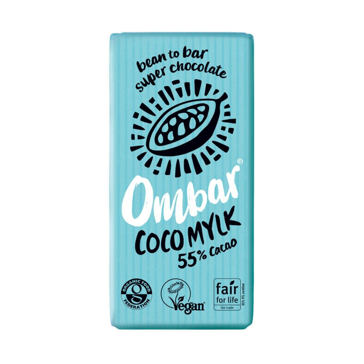 Coco Milk 55% Cacao Chocolate Bar 35g - Ombar - Chocolate Bar - Eco Natural Products