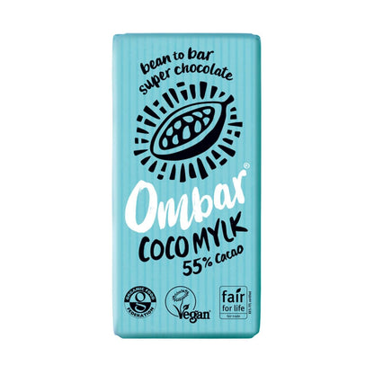 Coco Milk 55% Cacao Chocolate Bar 70g - Ombar - Chocolate Bar - Eco Natural Products