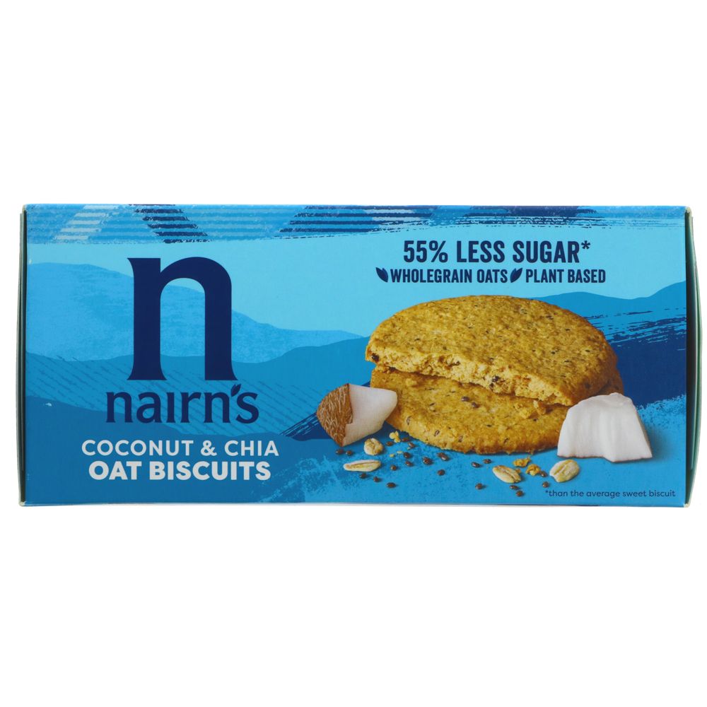 Coconut and Chia Oat Biscuit 200g - Nairns - Biscuits - Eco Natural Products