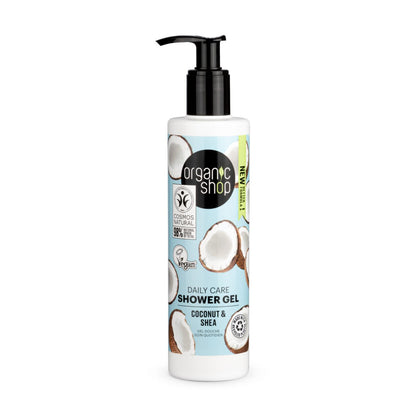 Coconut and Shea Daily Care Shower Gel 280ml - Organic Shop - Shower Gel - Eco Natural Products