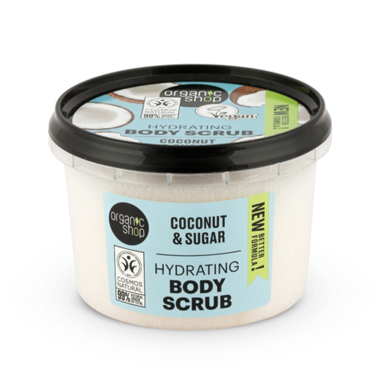 Coconut and Sugar Hydrating Body Scrub 250 ml - Eco Natural Products - Organic Shop - Body Scrub