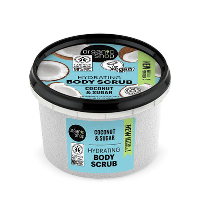 Coconut and Sugar Hydrating Body Scrub 250 ml - Organic Shop - Body Scrub - Eco Natural Products