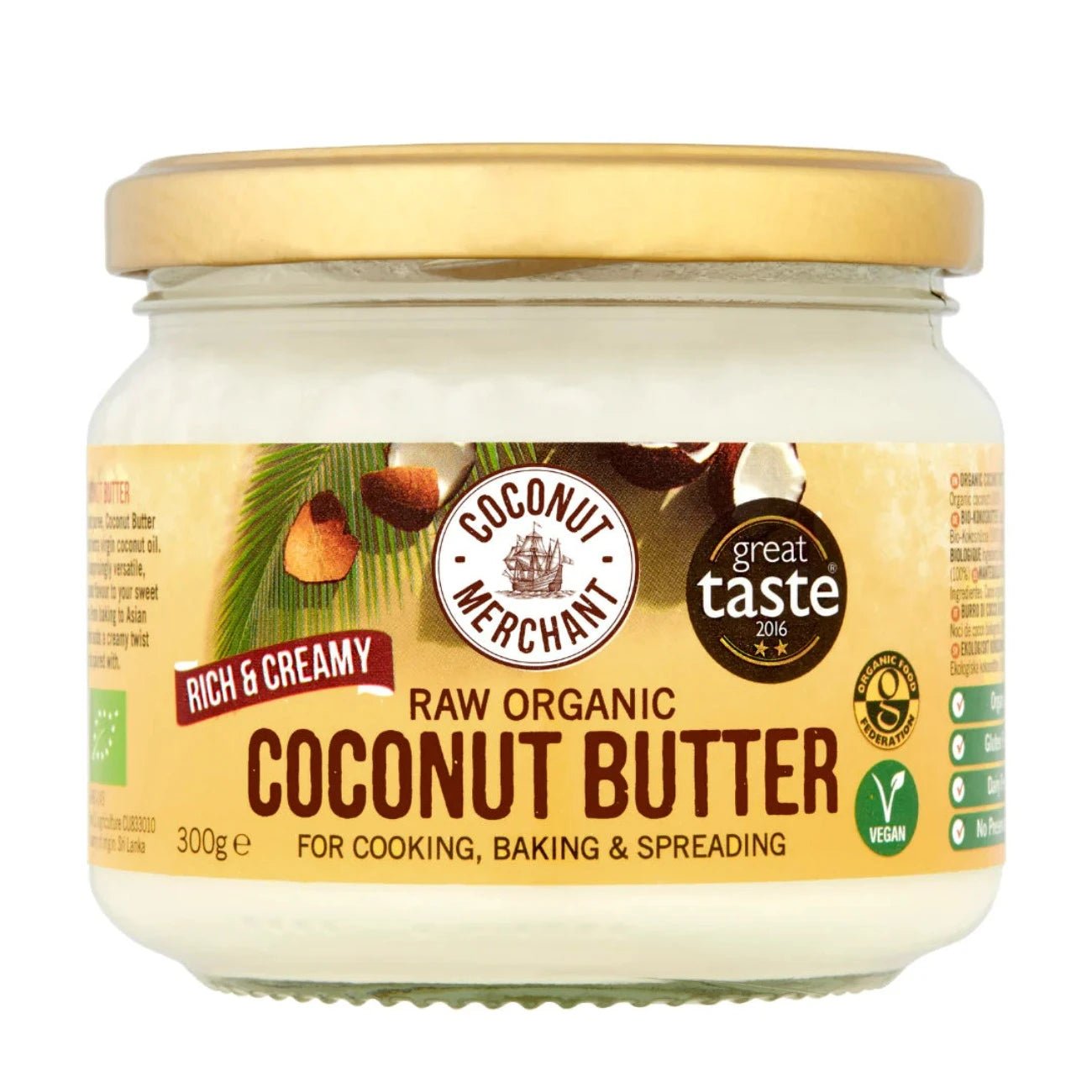 Coconut Butter Rich & Creamy 300g - Coconut Merchant - Coconut Butter - Eco Natural Products