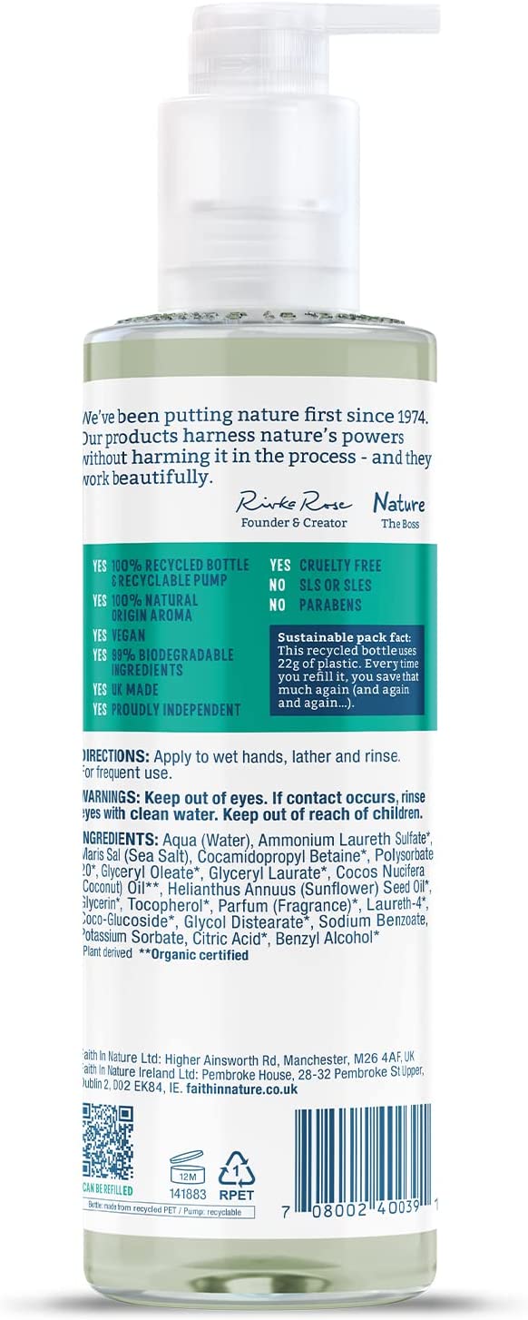 Coconut Hand Wash 400ml - Faith in Nature - Hand Wash - Eco Natural Products