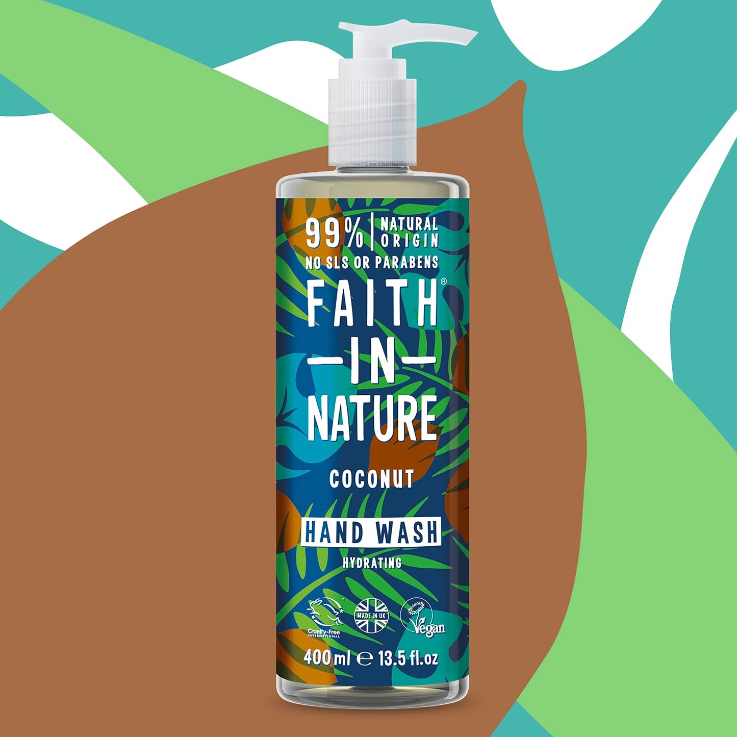 Coconut Hand Wash 400ml - Faith in Nature - Hand Wash - Eco Natural Products
