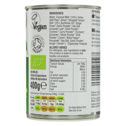 Coconut & Kale Dahl 400g - Geo Organics - Dahl - Eco Natural Products