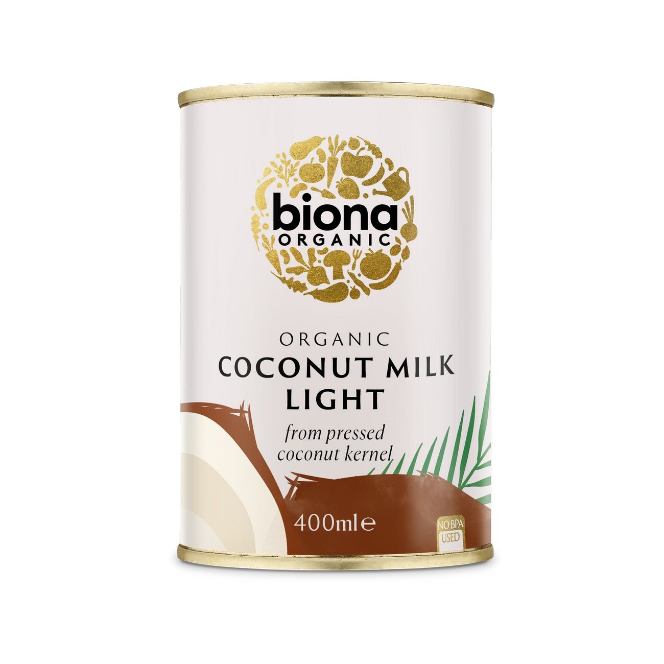 Coconut Milk Light 9% fat Organic 400ml - Eco Natural Products - Biona - Coconut Milk