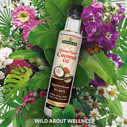 Coconut Oil 250ml - Natures Aid - Oil Liquid - Eco Natural Products