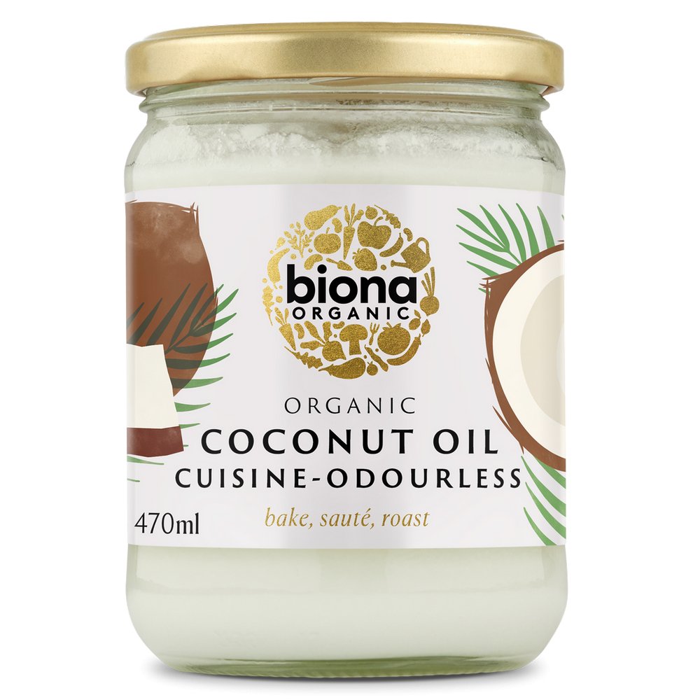 Coconut Oil Cuisine Mild & Odourless 470ml - Biona - Coconut Oil - Eco Natural Products