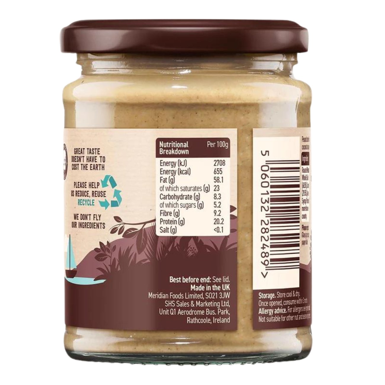 Coconut & Peanut Butter 280g - Eco Natural Products - Meridian - Spreads