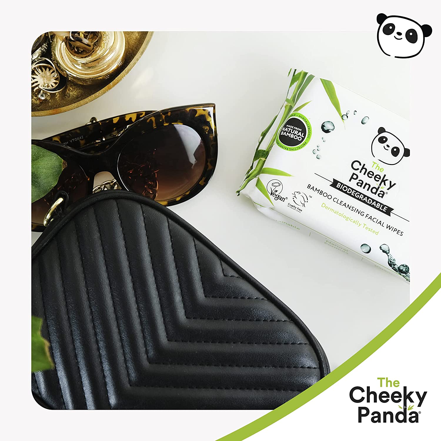 Coconut Scented Bamboo Facial Cleansing Wipes 25wipes - Cheeky Panda - Makeup Removers - Eco Natural Products