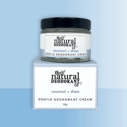 Coconut + Shea Unscented Gentle Deodorant Cream 55g - The Natural Deodorant Co - Deodorants - The Natural Deodorant Co