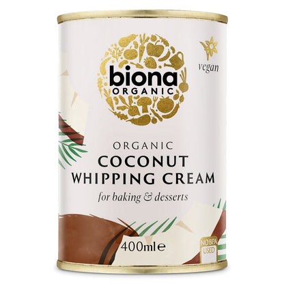 Coconut Whipping Cream 400ml - Biona - Coconut Cream - Eco Natural Products