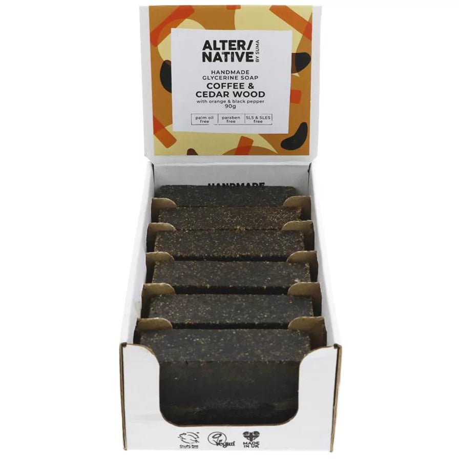 Coffee & Cedar Glycerine Soap 180g - Alter/Native - Glycerine Soap - Eco Natural Products