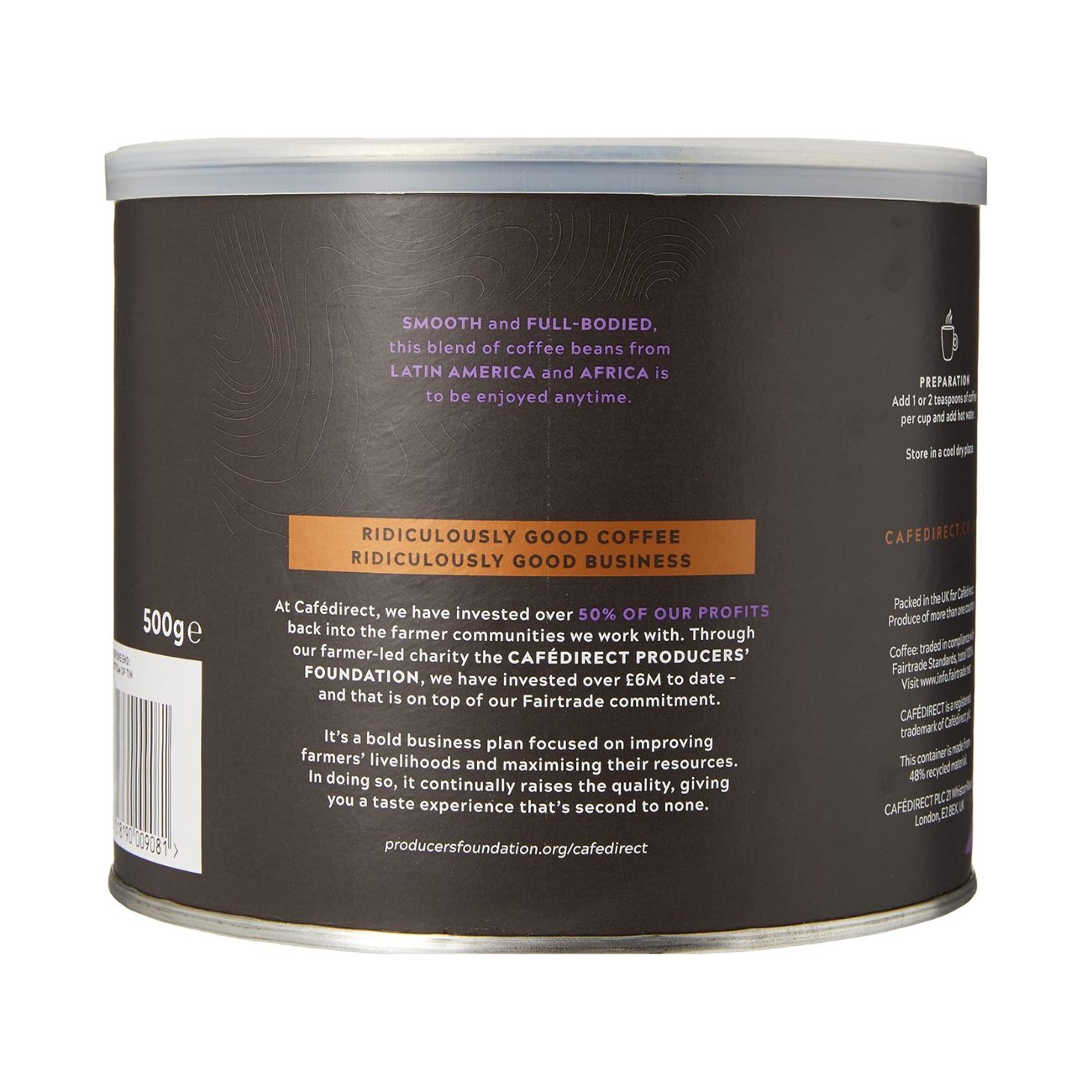 Coffee Classic Instant 500g - Cafedirect - Instant Coffee - Eco Natural Products