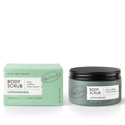 Coffee & Lemongrass Body Scrub 200ml - Up Circle - Body Scrubs - Eco Natural Products