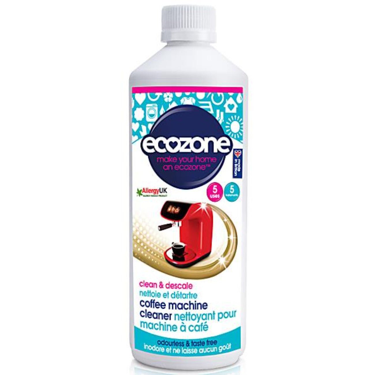 Coffee Machine Cleaner Descale 500ml - Eco Natural Products - Ecozone - 