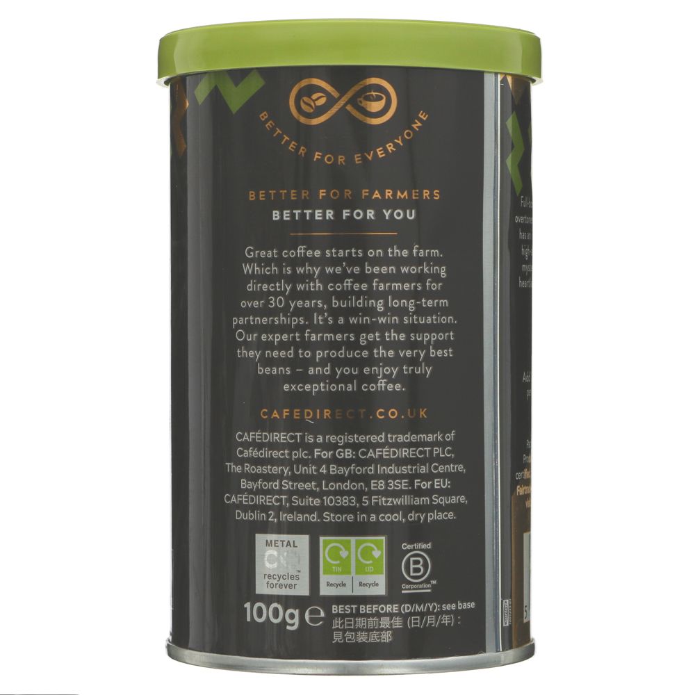 Coffee Machu Picchu FT Instant Freeze Dried 100g - Cafedirect - Instant Coffee - Eco Natural Products