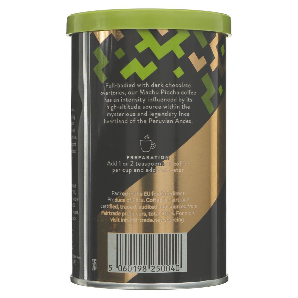 Coffee Machu Picchu FT Instant Freeze Dried 100g - Eco Natural Products - Cafedirect - Instant Coffee