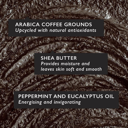 Coffee & Peppermint Body Scrub 200ml - Up Circle - Body Scrubs - Eco Natural Products