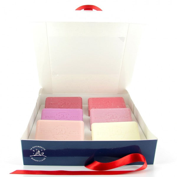 Savon de Marseille - Coffret (Gift Box) For 6 X 125G - Wedged front 2