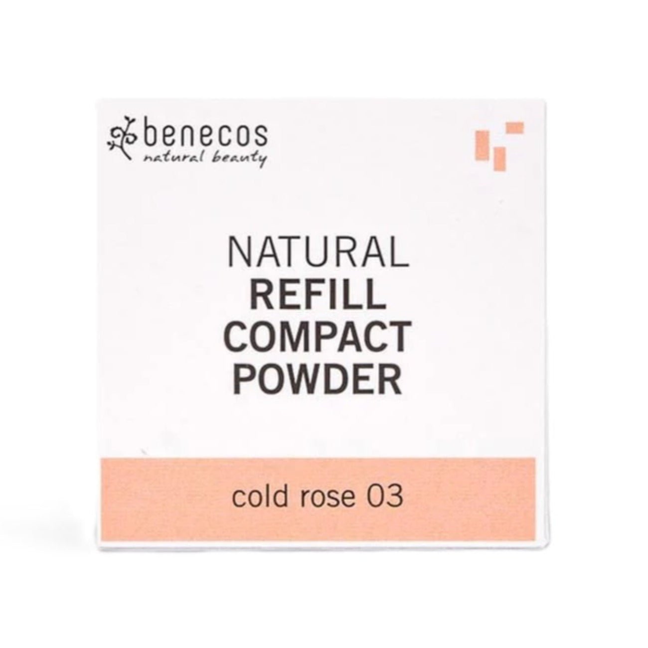 Cold Rose Compact Powder for Refillable Make Up Palette 6g - Eco Natural Products - Benecos - Compact Powder