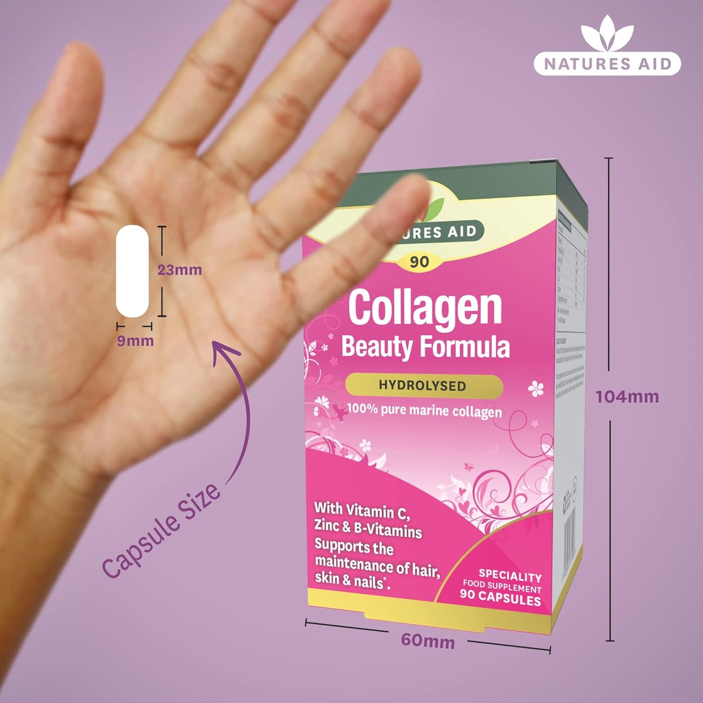 Collagen Beauty Formula 90 Capsules - Natures Aid - Vitamins & Supplements - Eco Natural Products